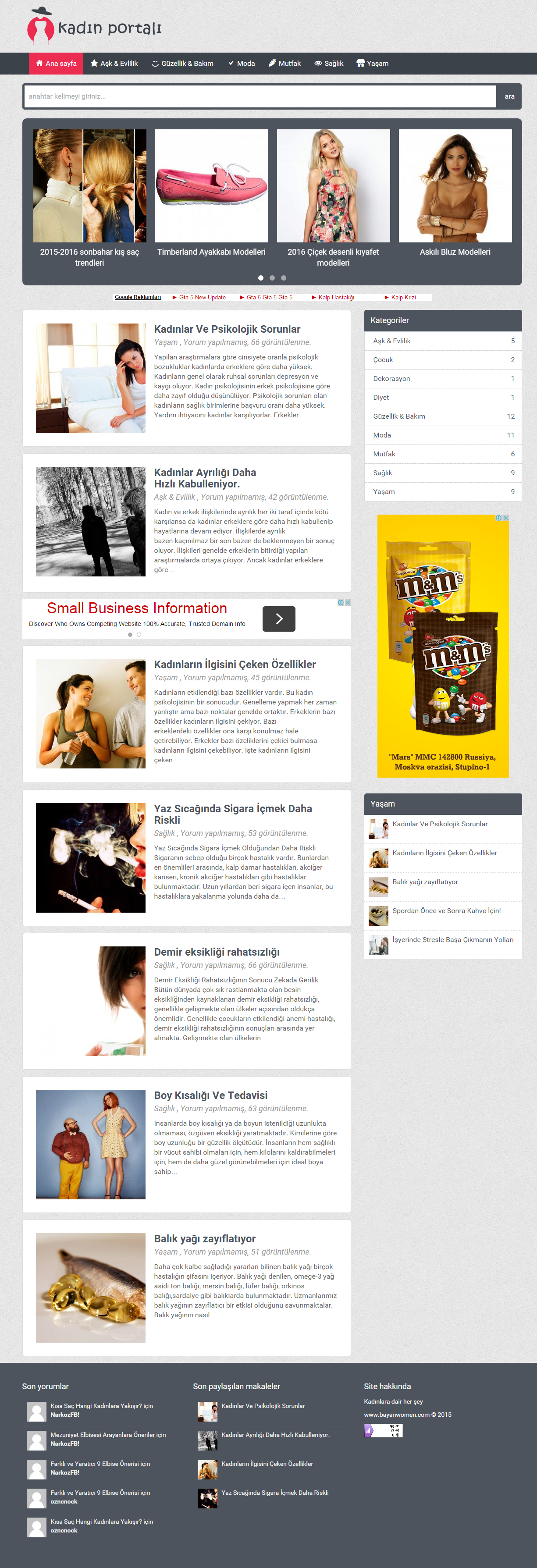 SMDV1 wordpress theme homepage