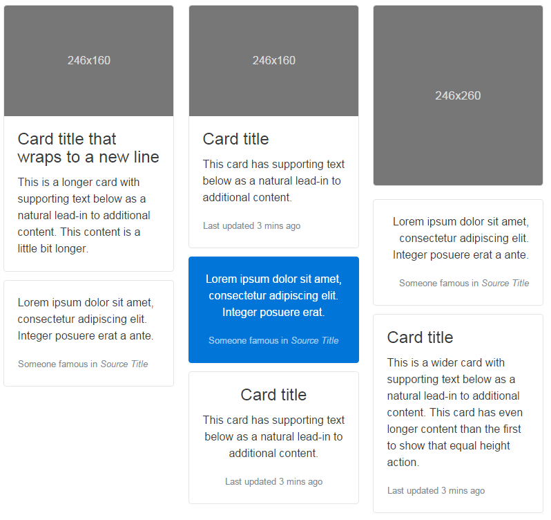 cards component bootstrap alpha