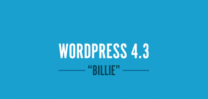 wordpress 4.3 billie sürümü çıktı