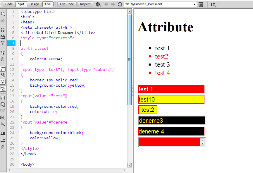 attribute-css-selectors