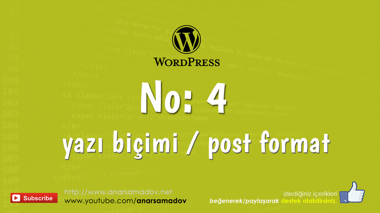 post formats wordpress-4