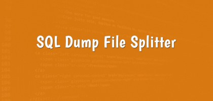 sql dump file splitter cover