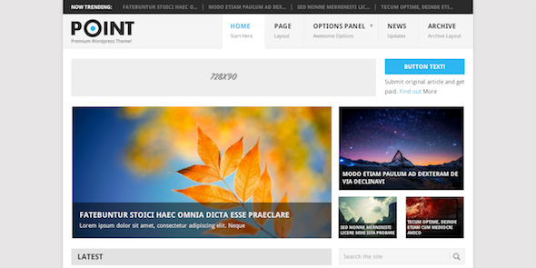 Point free wordpress theme