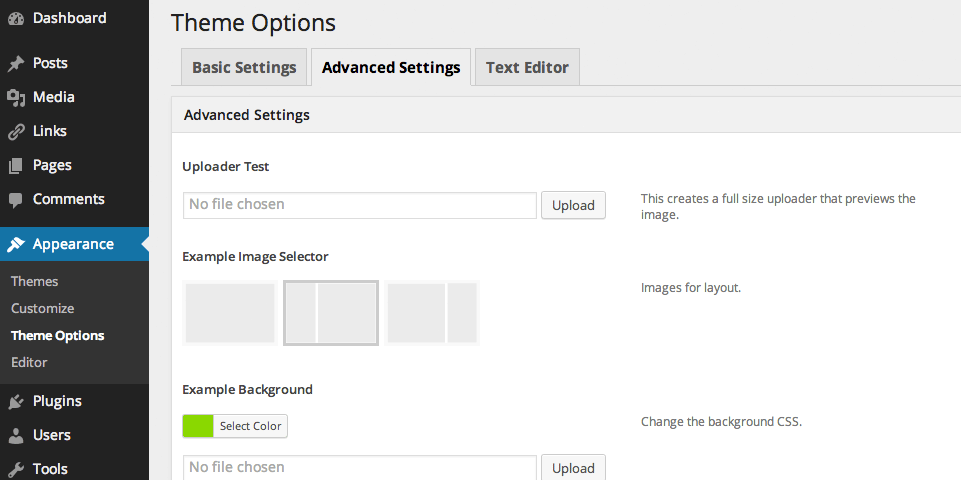 Option plugin