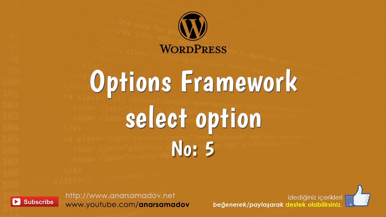 5-wordpress options framework select option