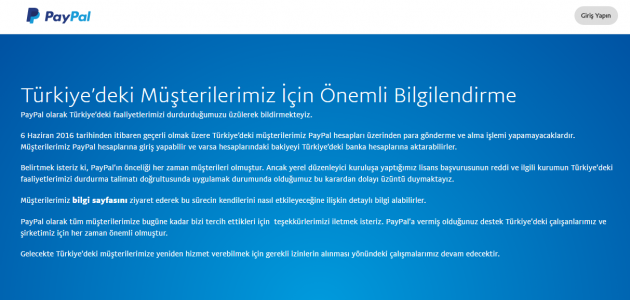 Online Ödeme Yapın ve Para Gönderin PayPal Türkiye