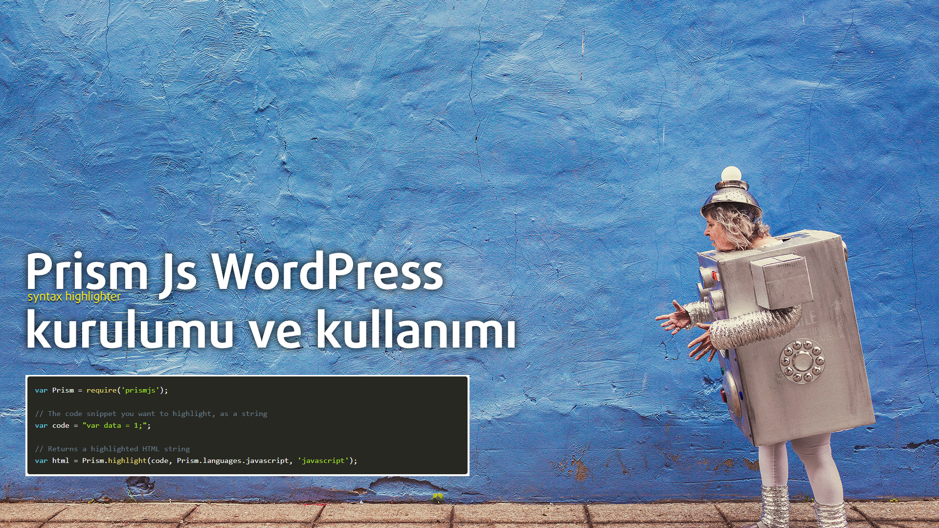 PrismJs Wordpress kurulumu ve kullanımı